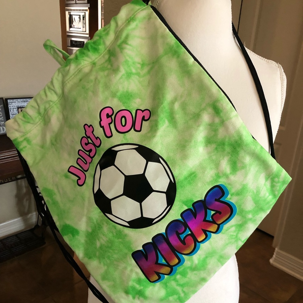 Girl’s Soccer Drawstring Bag NWOT